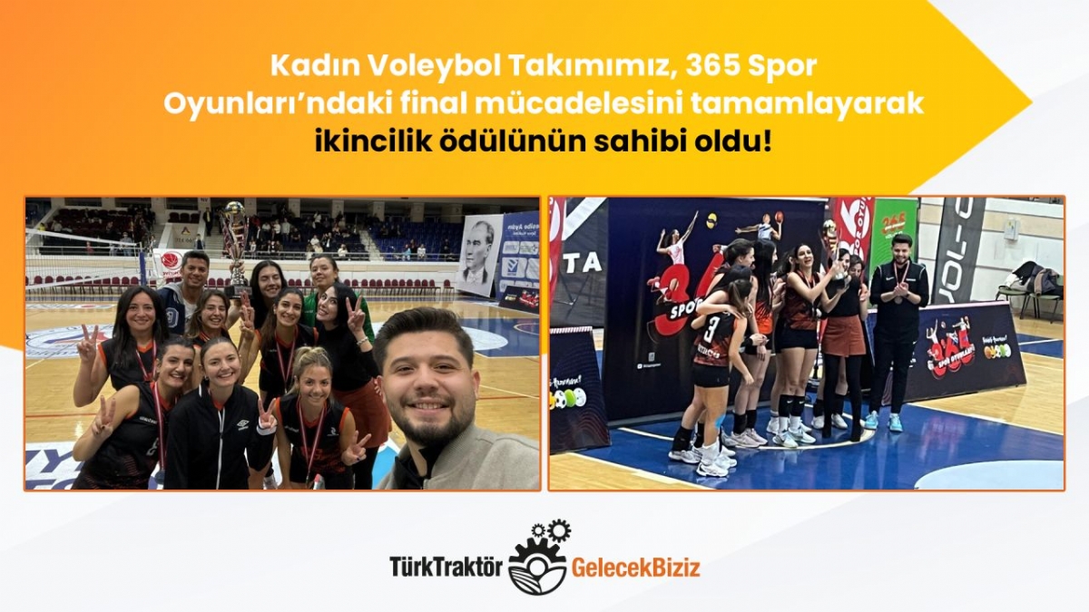 TürkTraktör Kadın Voleybol Takımımız, 365 Spor Oyunları’ndaki final mücadelesini tamamlayarak ikincilik ödülünün sahibi oldu!