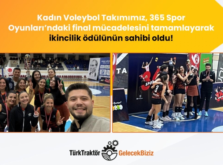 TürkTraktör Kadın Voleybol Takımımız, 365 Spor Oyunları’ndaki final mücadelesini tamamlayarak ikincilik ödülünün sahibi oldu!